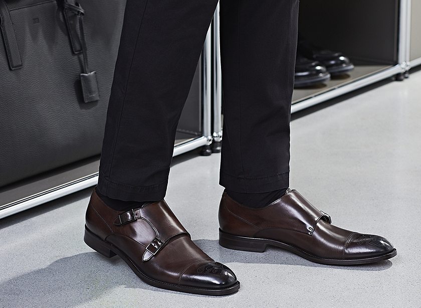 Illustrative example of hugo boss dress shoes