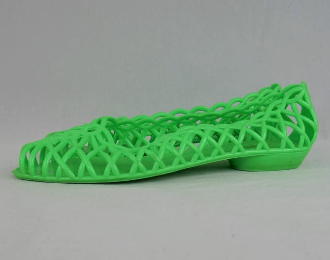 Illustrative example of jelly shoes 80s