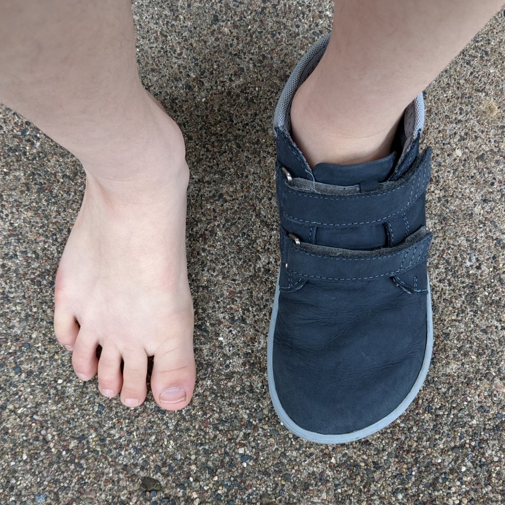 Illustrative example of kids barefoot shoes
