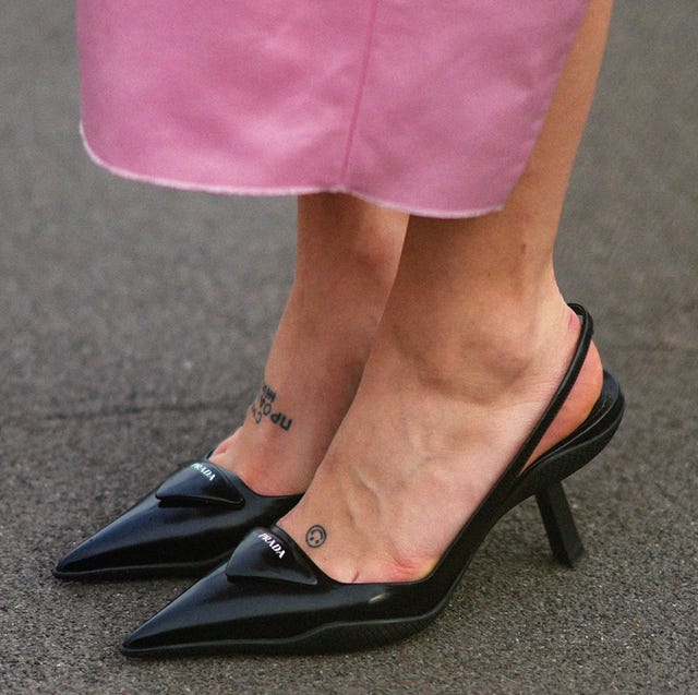 Illustrative example of kitten heel shoes