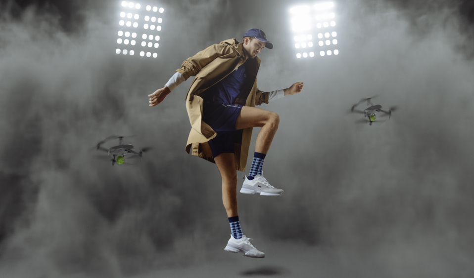 Illustrative example of lacoste tennis shoes
