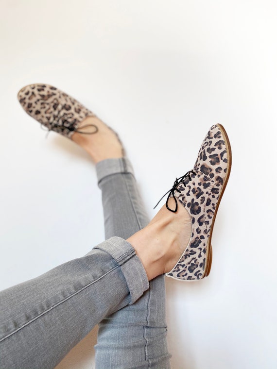 Illustrative example of leopard shoes