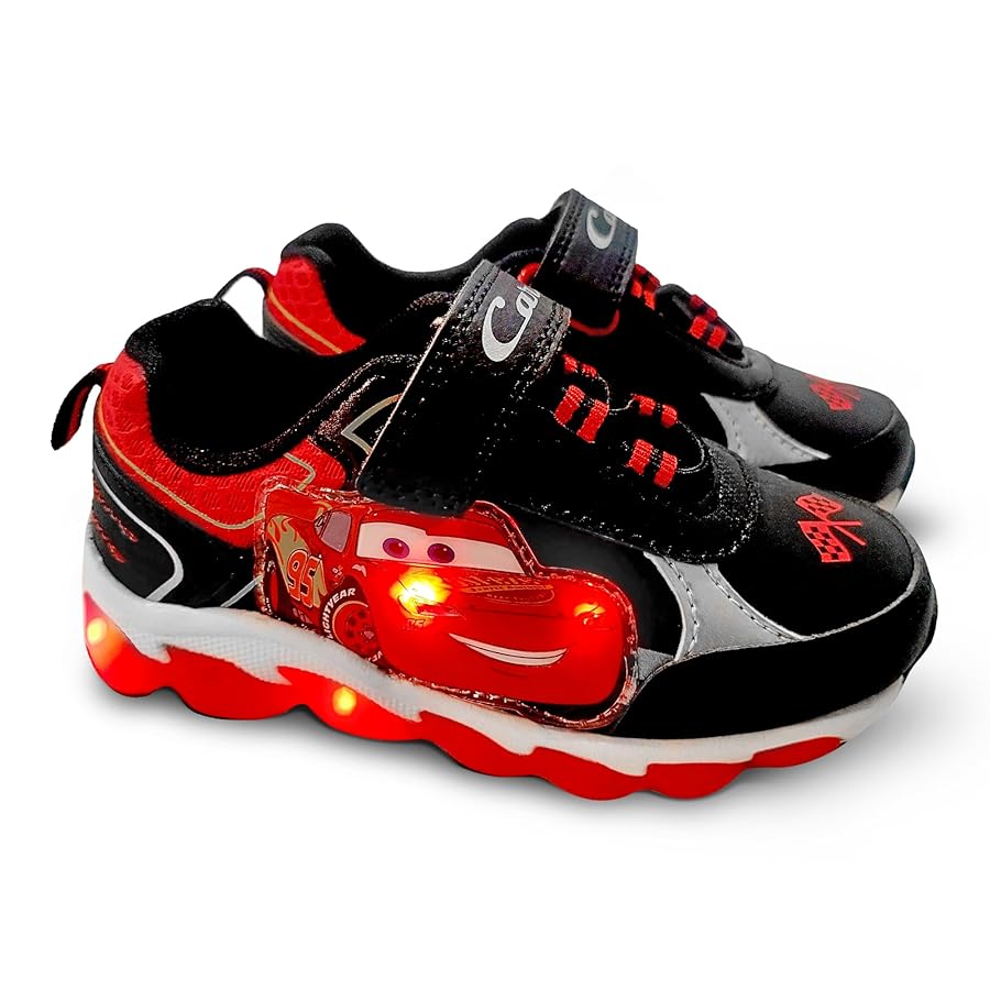 Illustrative example of lightning mcqueen shoes
