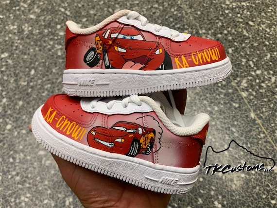 Illustrative example of lightning mcqueen shoes
