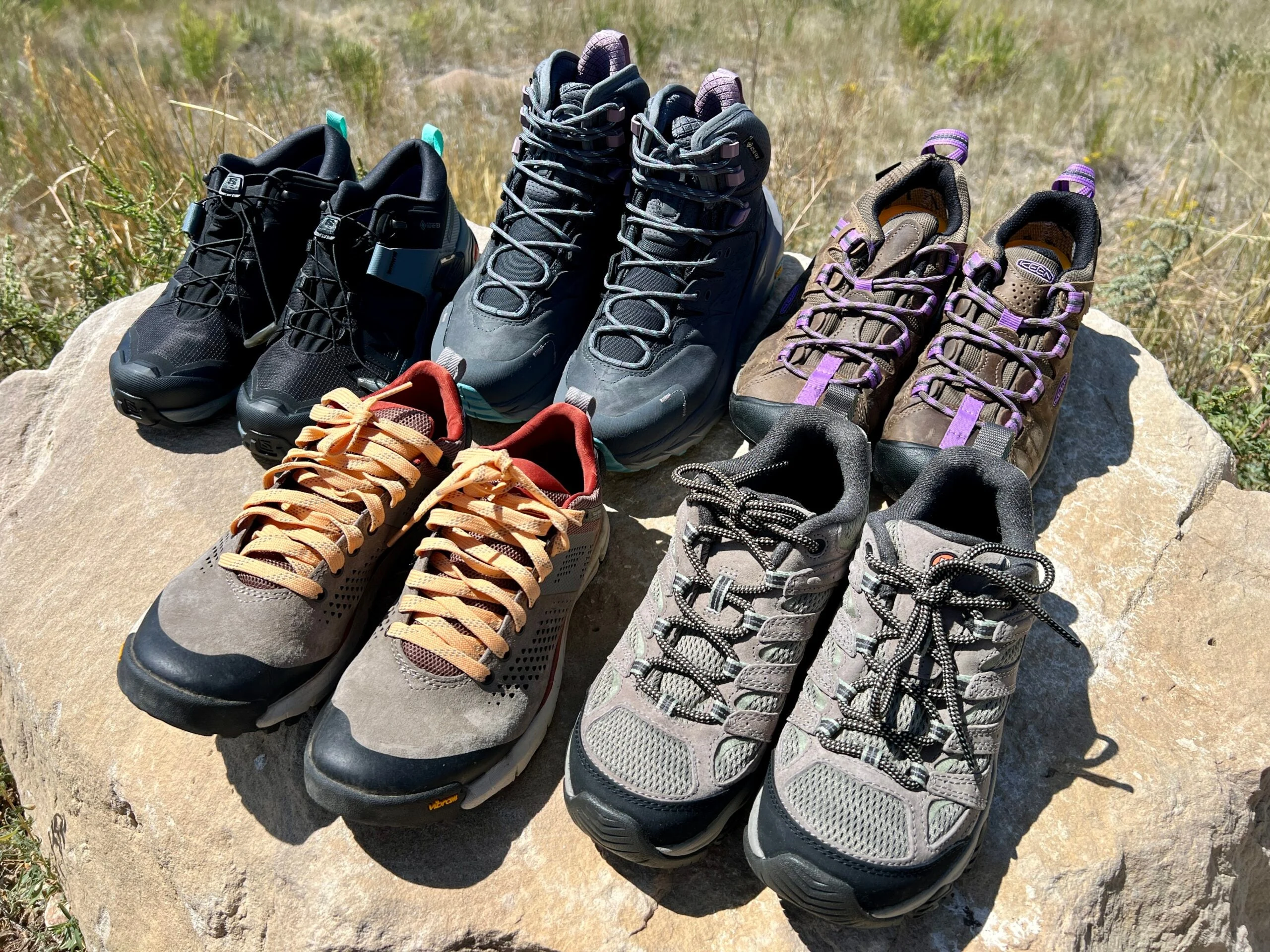 Illustrative example of lightweight hiking shoes