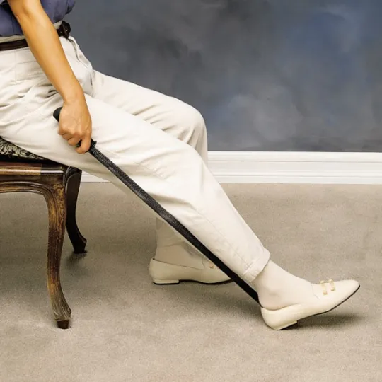 Illustrative example of long shoe horn