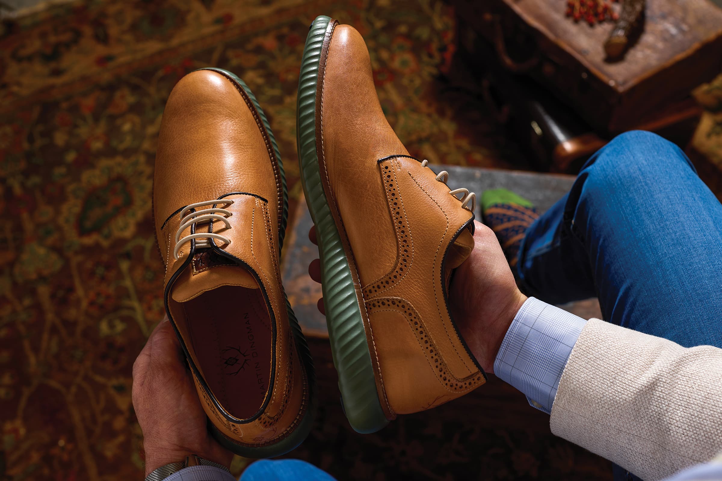 Illustrative example of martin dingman shoes