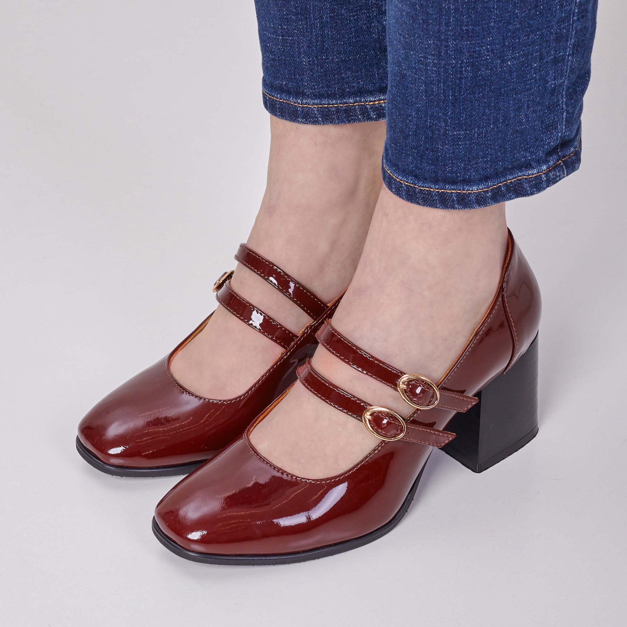 Illustrative example of mary jane shoes heels