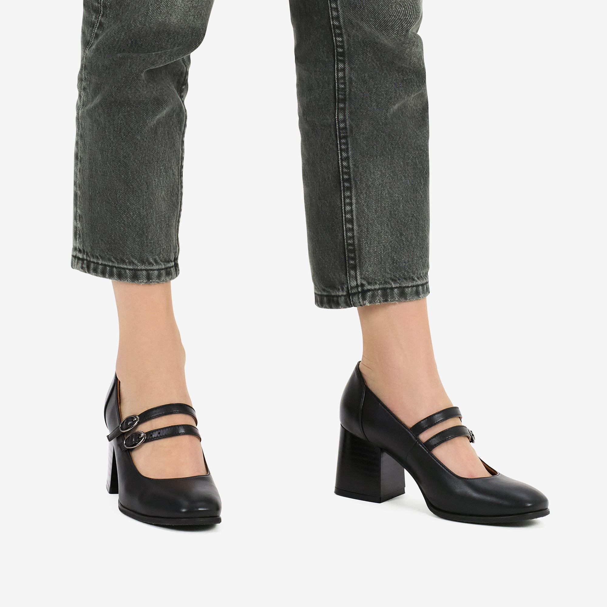 Illustrative example of mary jane shoes heels