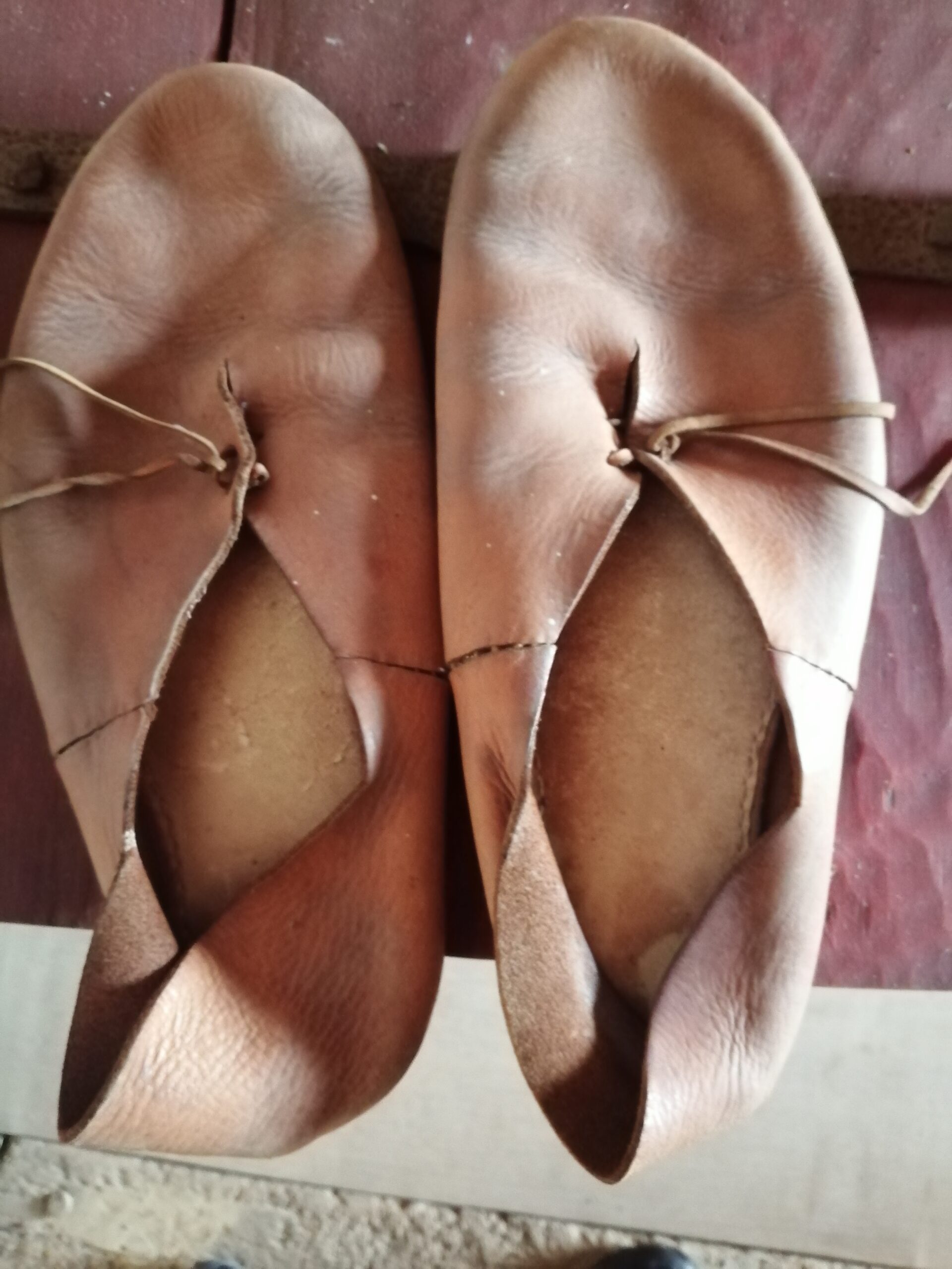 Illustrative example of medieval shoes