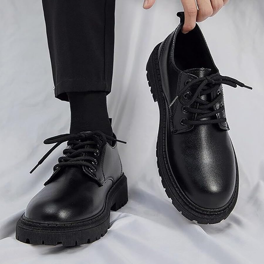 Illustrative example of men's black dress shoes