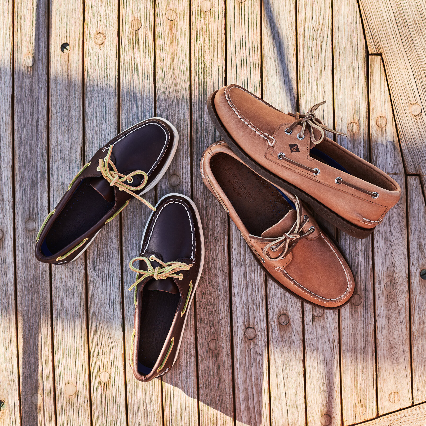 Illustrative example of men's boat shoes