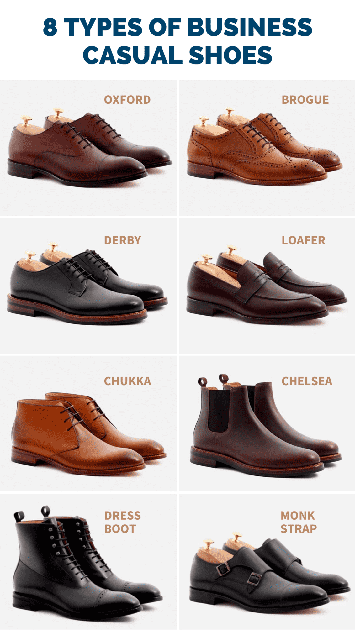 Illustrative example of men's business casual dress shoes