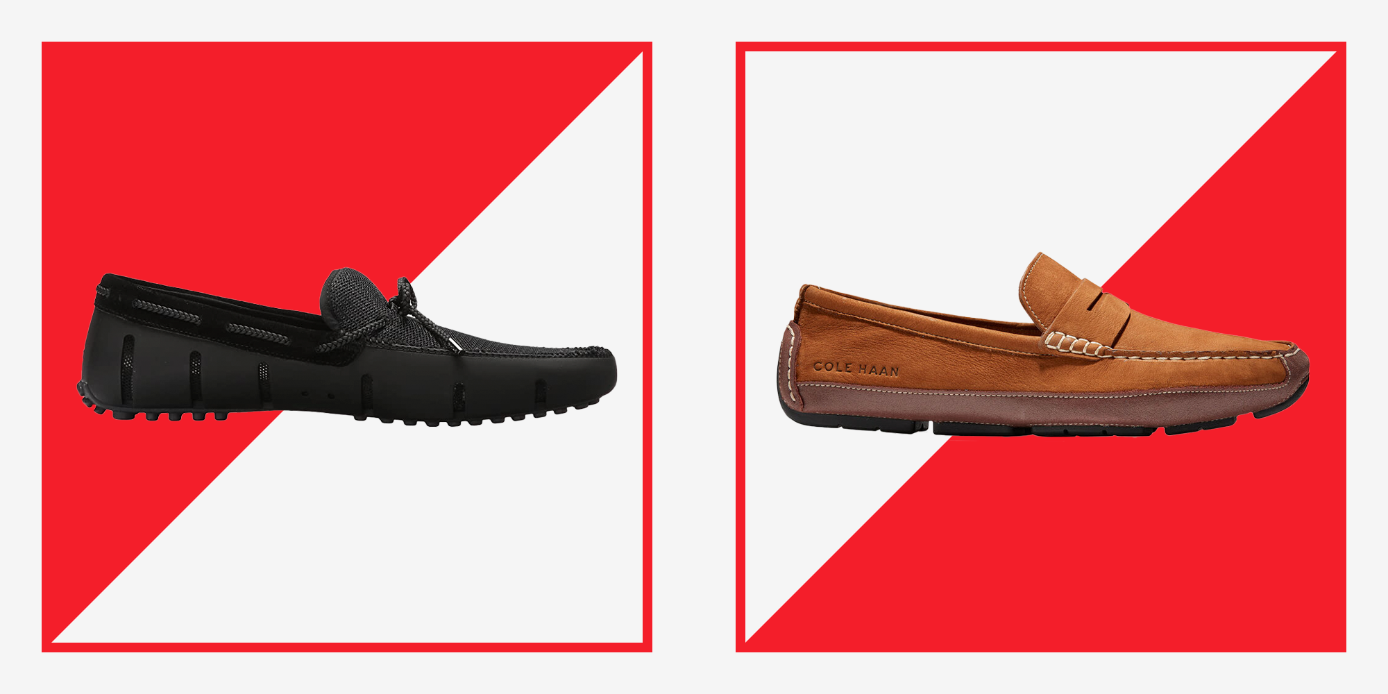 Illustrative example of mens driving shoes