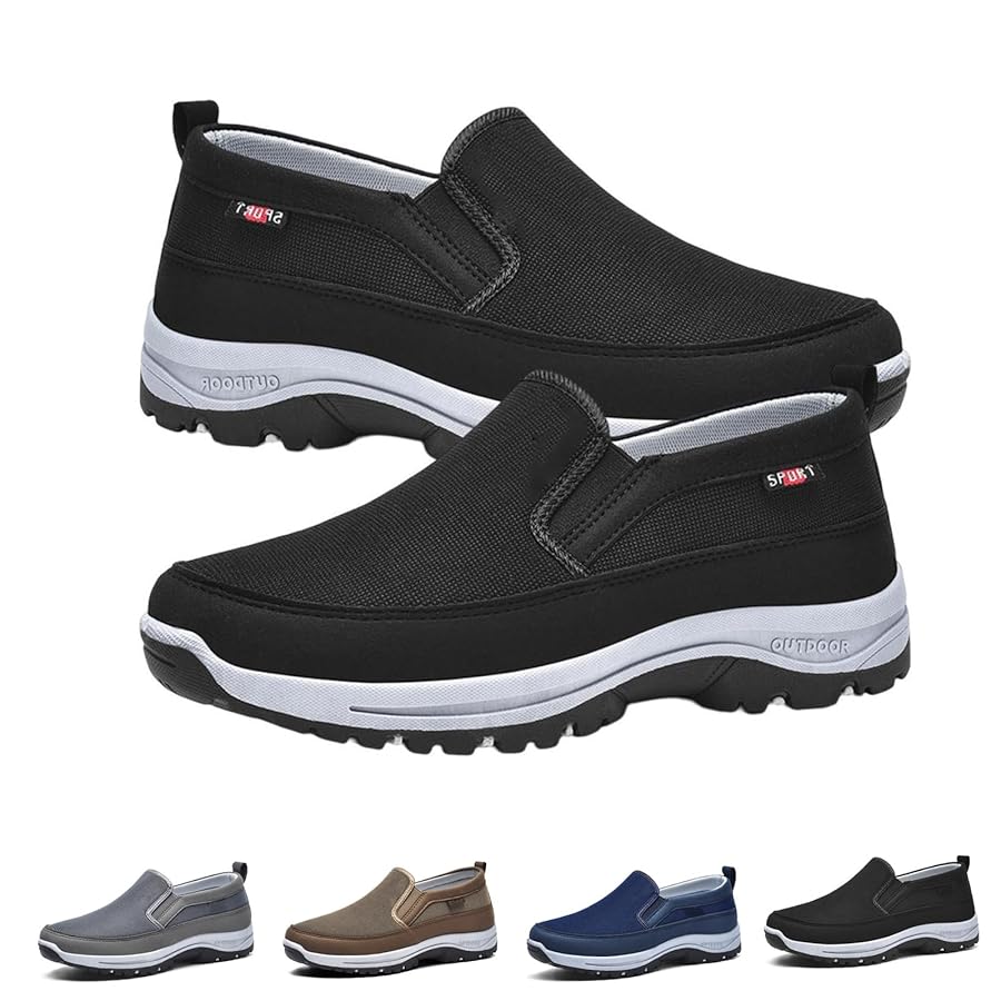 Illustrative example of mens orthopedic shoes