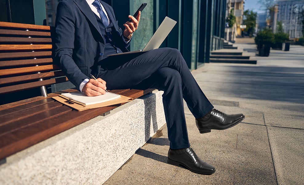 Illustrative example of mens oxford dress shoes