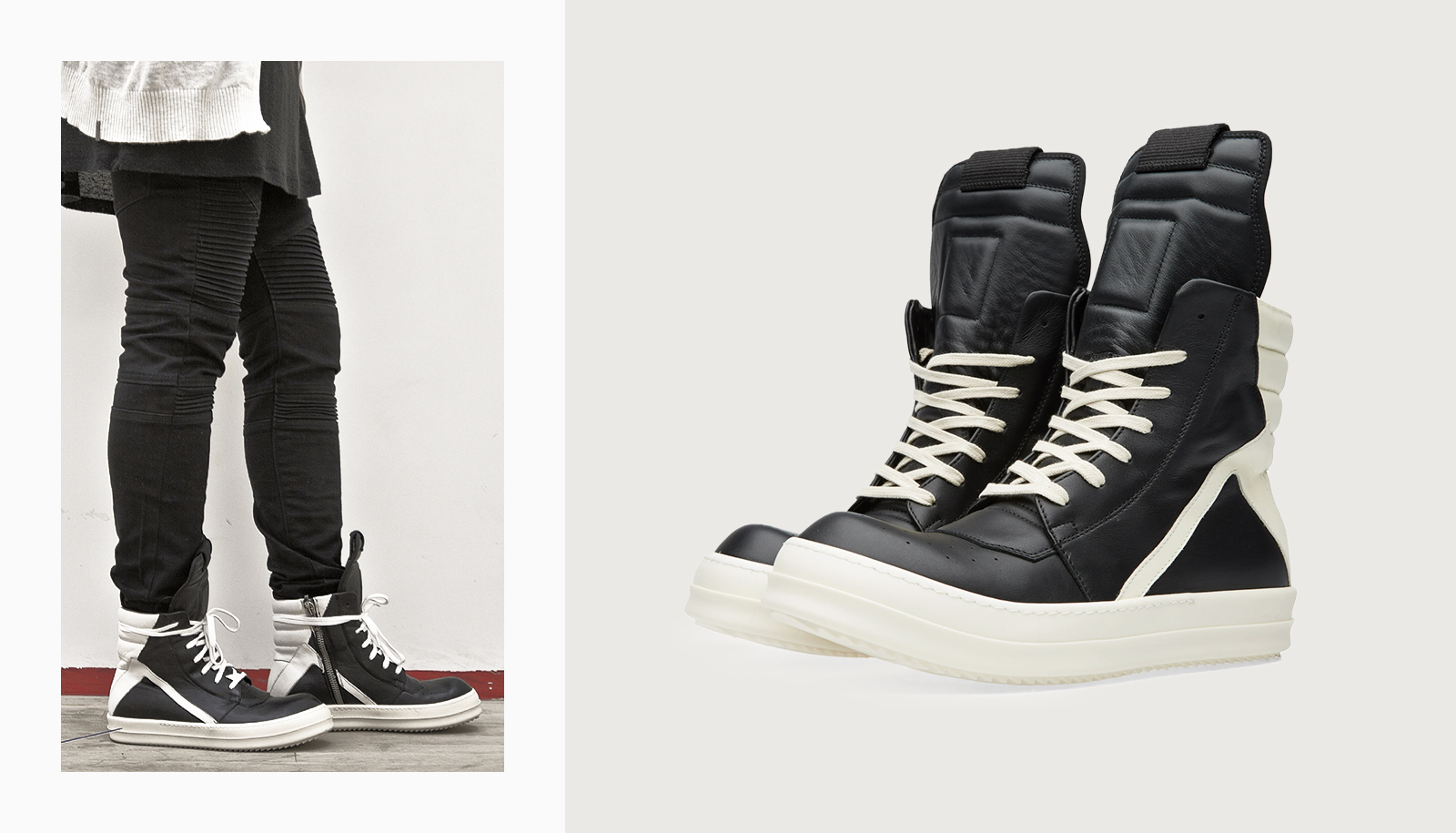 Illustrative example of men's rick owens shoes