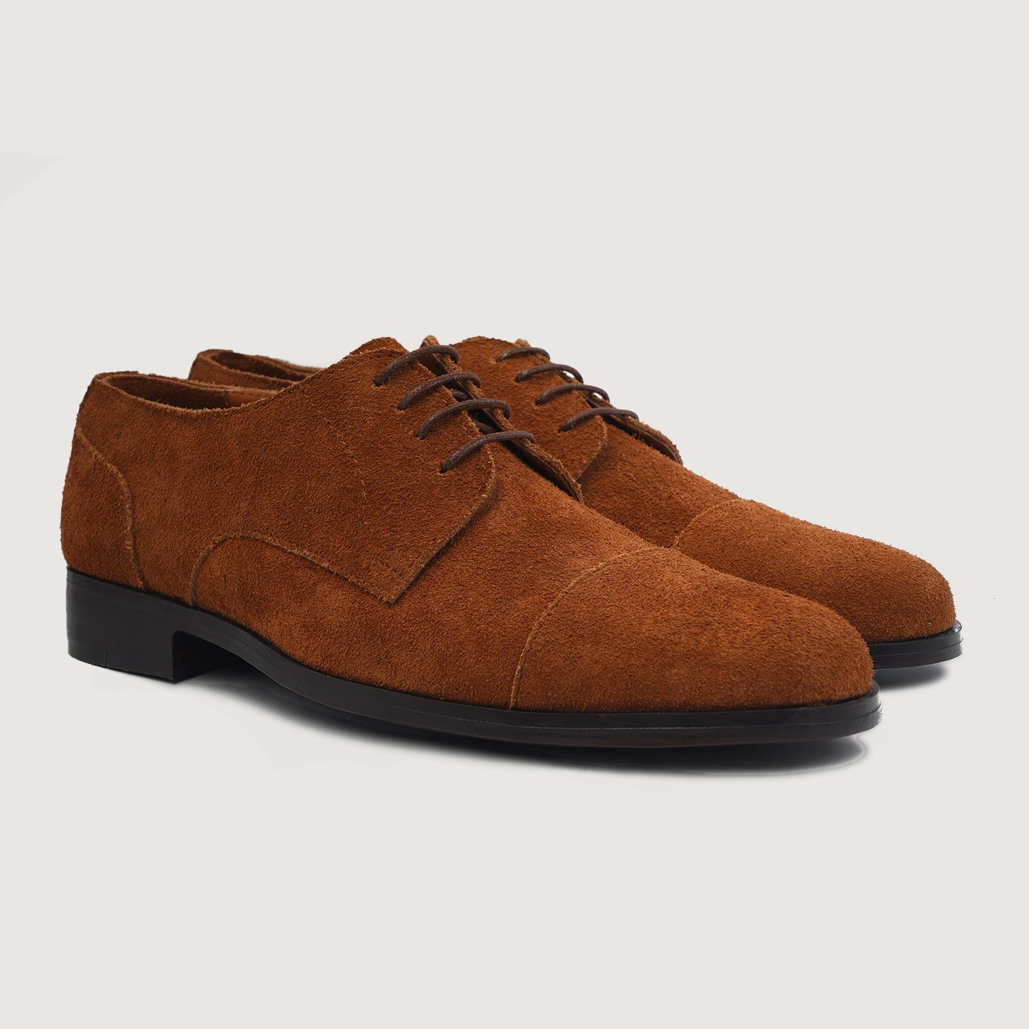 Illustrative example of mens suede shoes