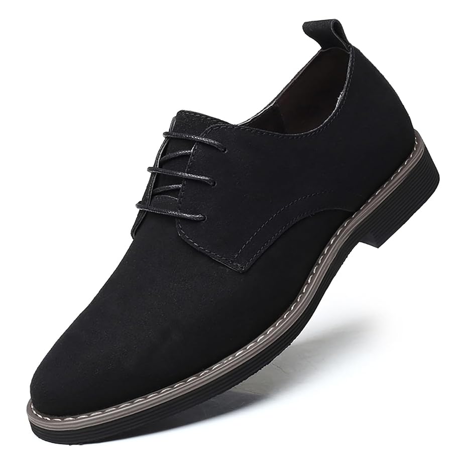 Illustrative example of mens suede shoes