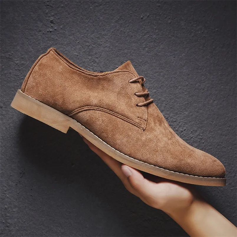 Illustrative example of mens suede shoes