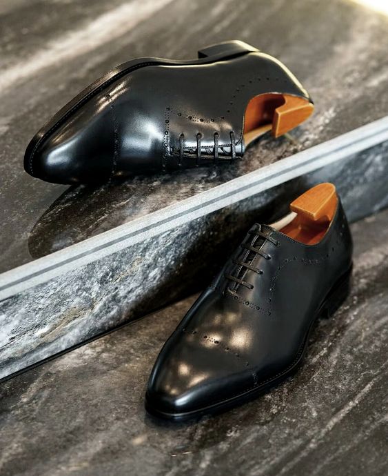 Illustrative example of mens tuxedo shoes