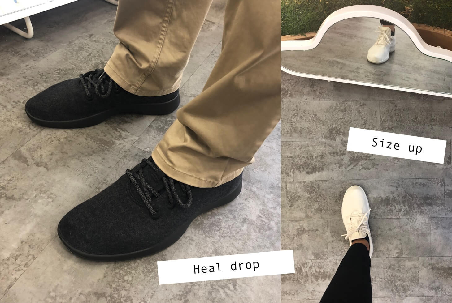 Illustrative example of merino shoes