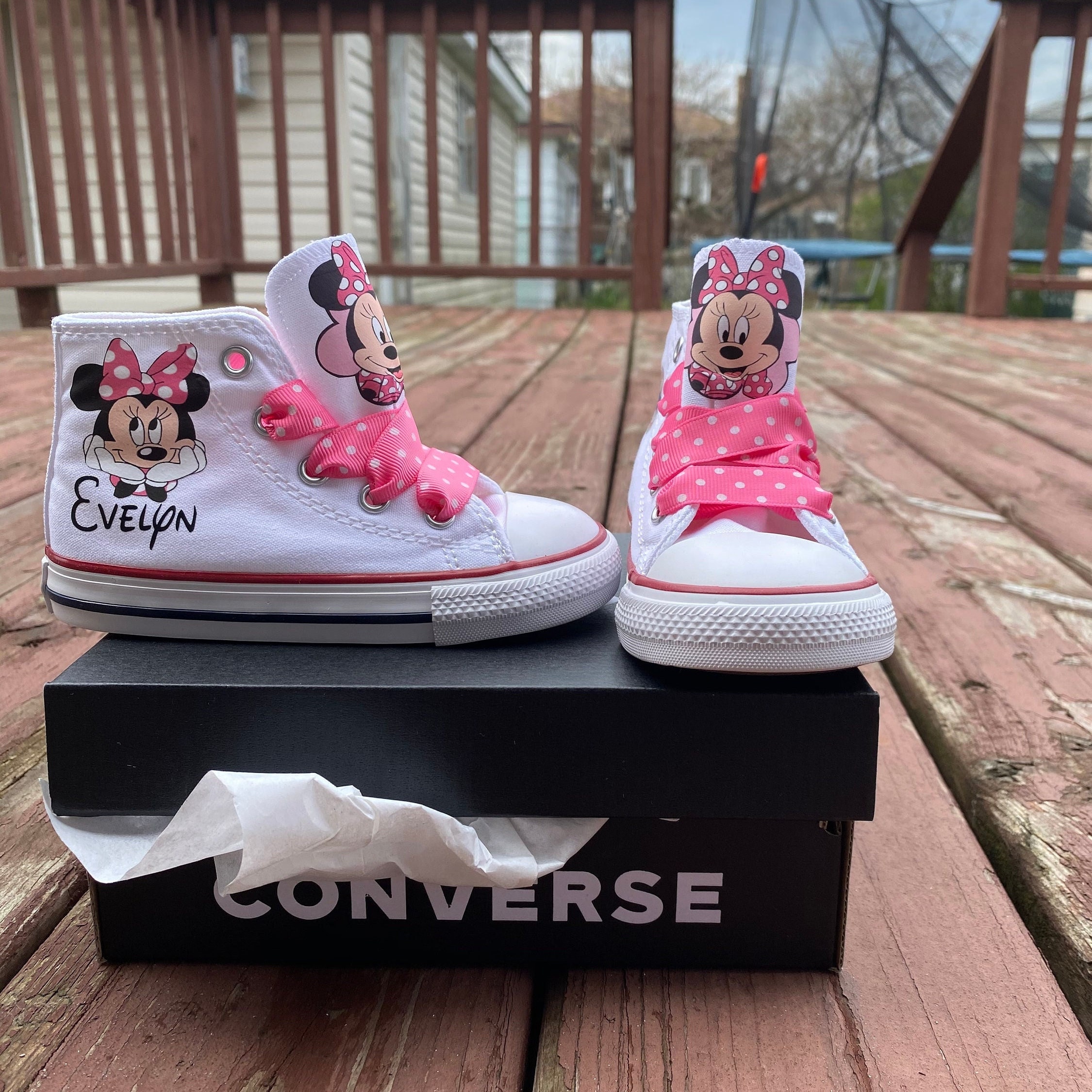 Illustrative example of minnie mouse shoes