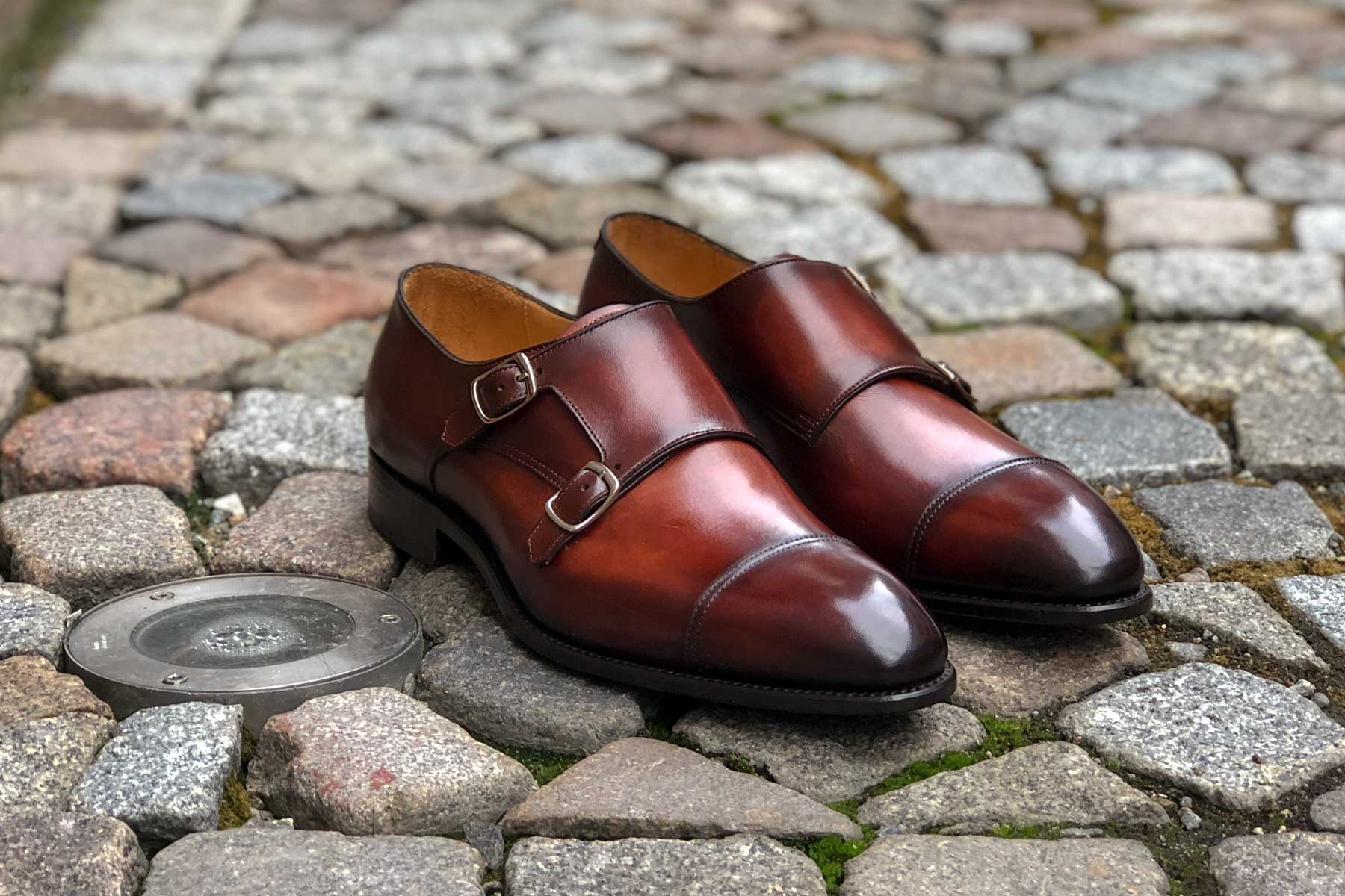 Illustrative example of monk strap shoes