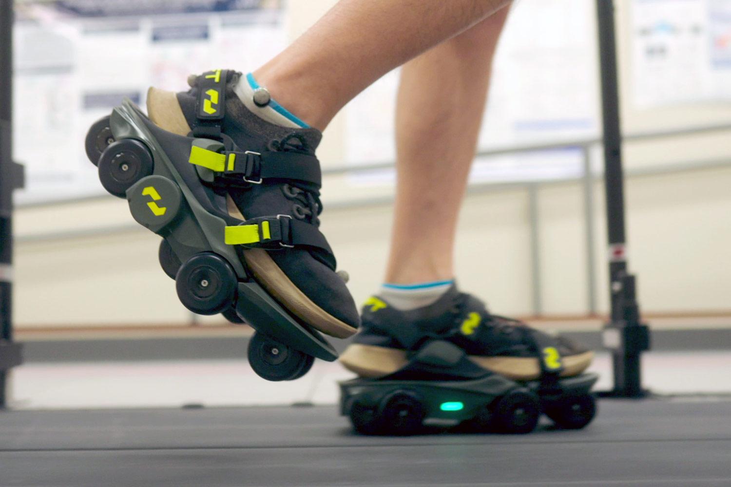 Illustrative example of moon walkers shoes