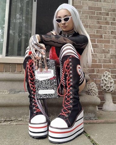 Illustrative example of moster high shoes
