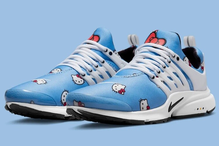 Illustrative example of nike hello kitty shoes