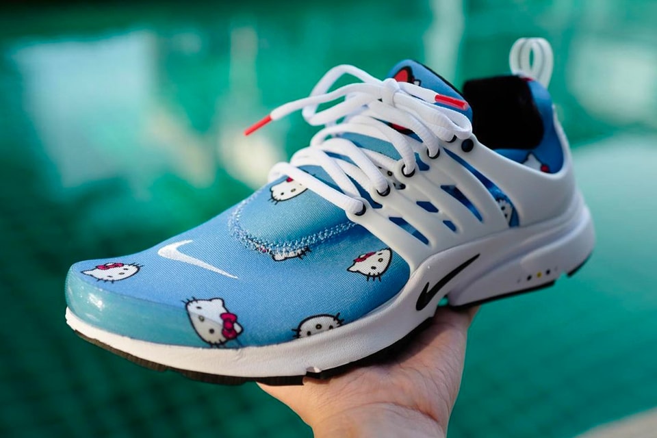 Illustrative example of nike hello kitty shoes