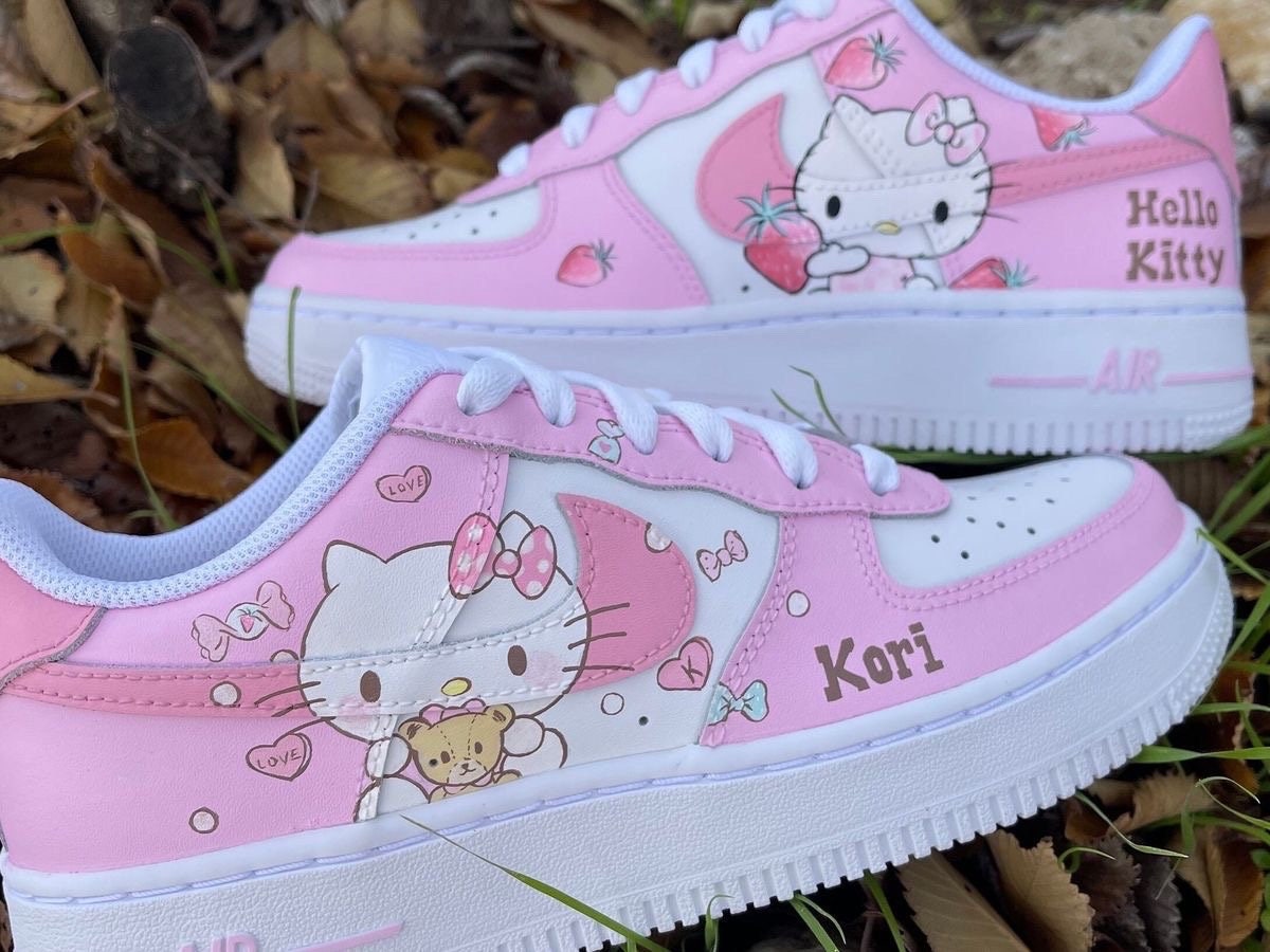 Illustrative example of nike hello kitty shoes