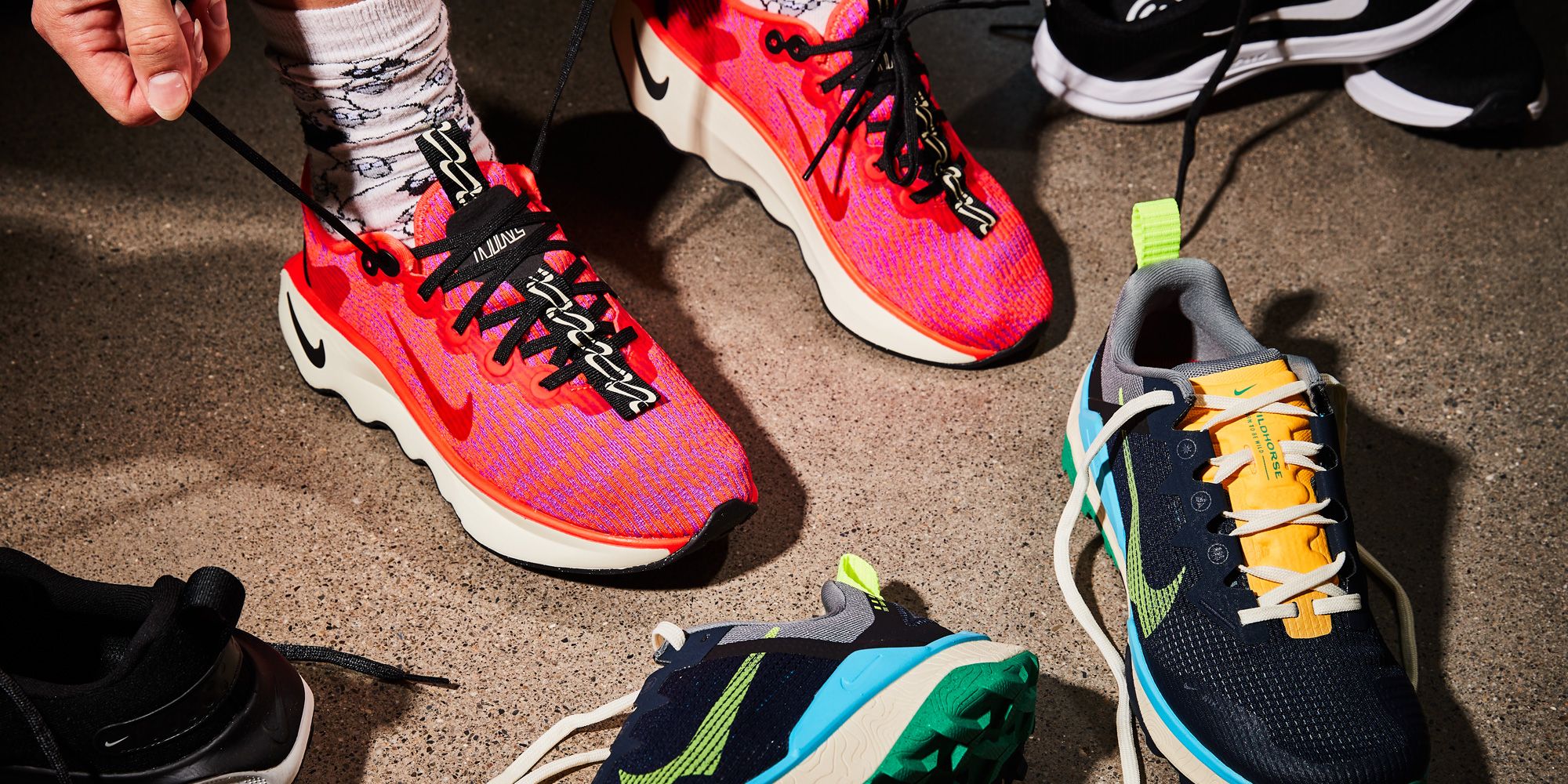 Illustrative example of nike women's training shoes