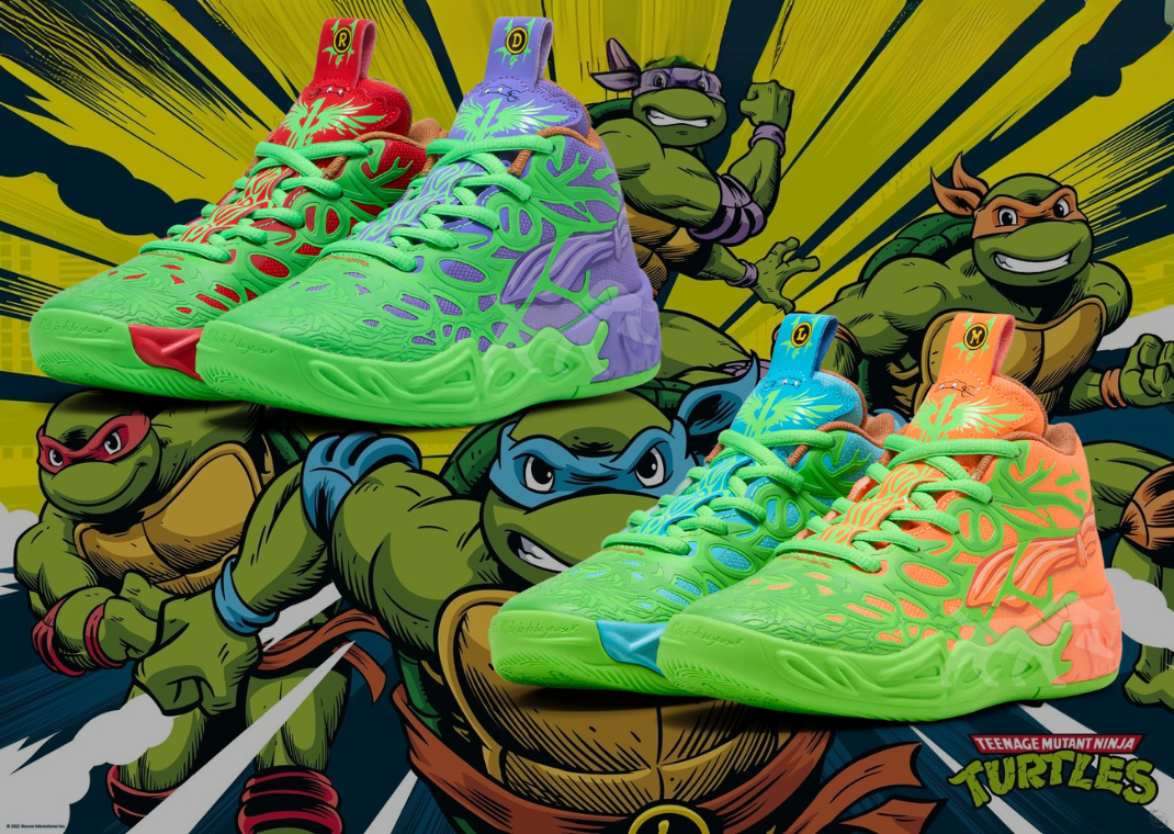 Illustrative example of ninja turtle shoes
