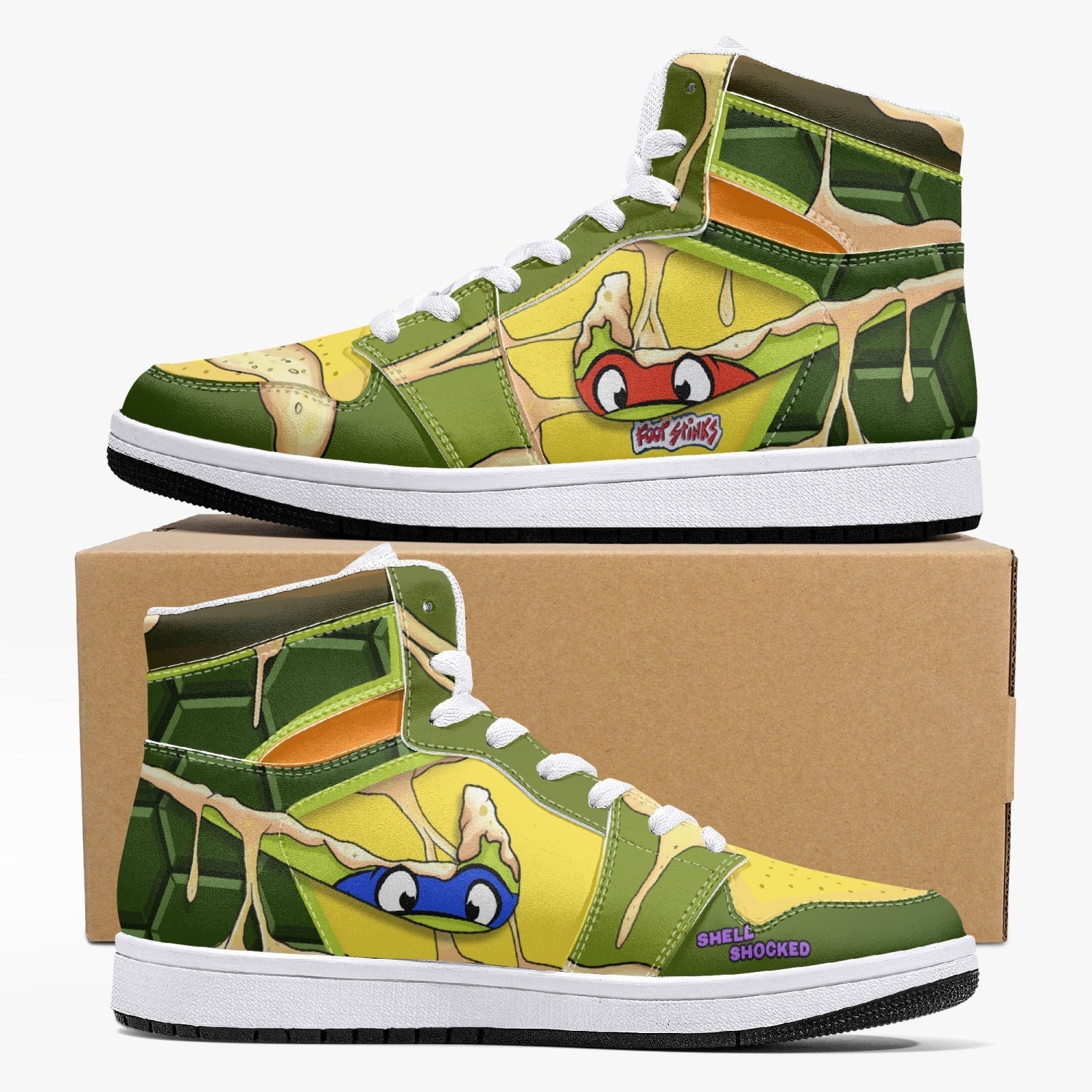 Illustrative example of ninja turtle shoes
