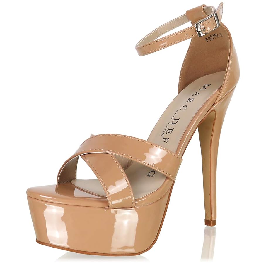 Illustrative example of nude platform shoes