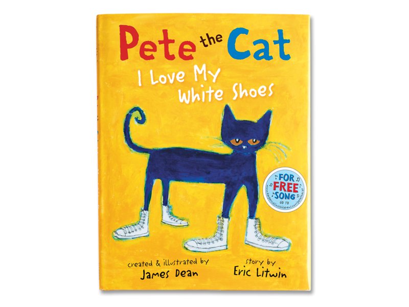 Illustrative example of pete the cat i love my white shoes book