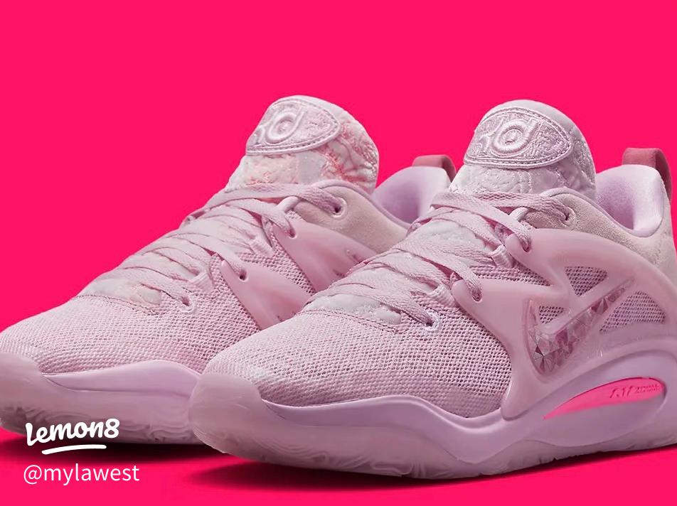Illustrative example of pink basketball shoes