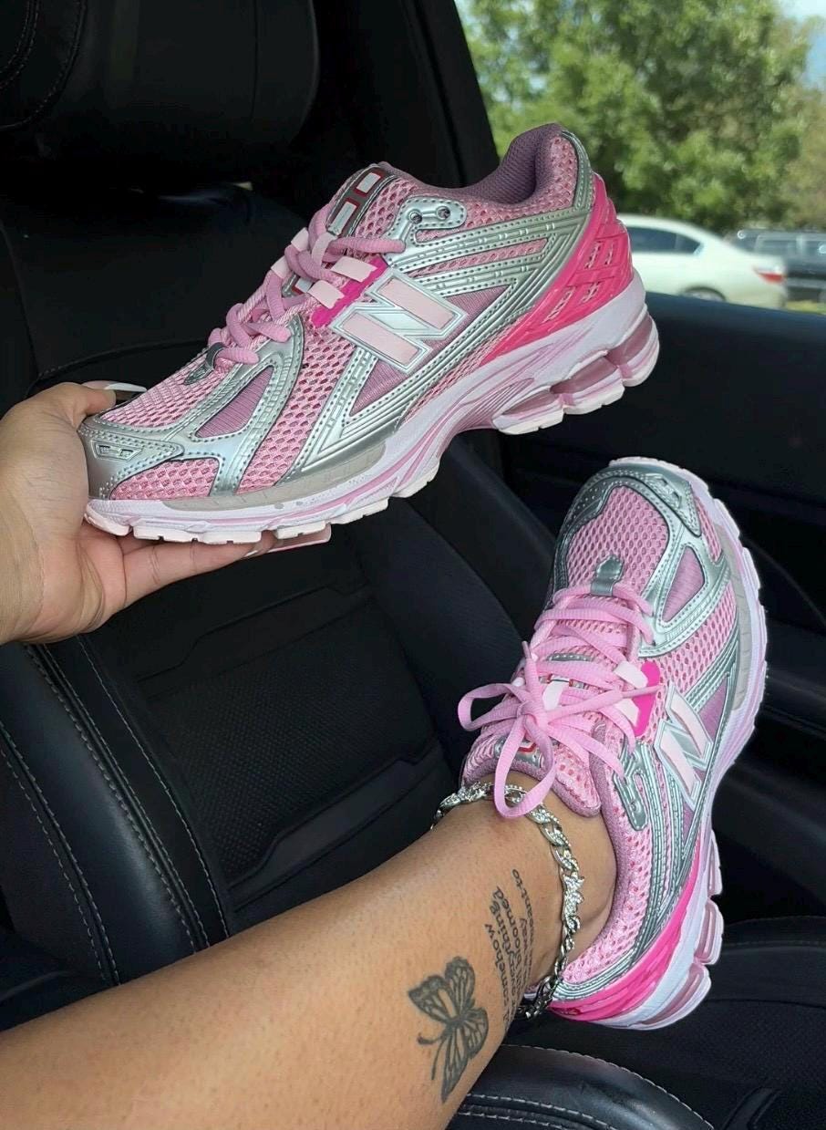 Illustrative example of pink new balance shoes