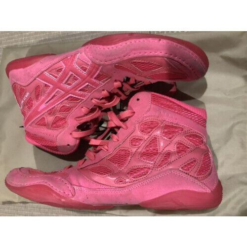 Illustrative example of pink wrestling shoes