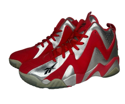 Illustrative example of red basketball shoes