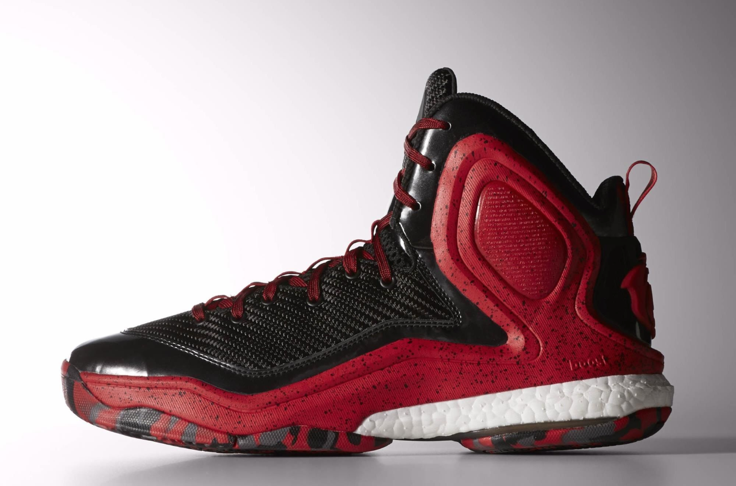 Illustrative example of red basketball shoes