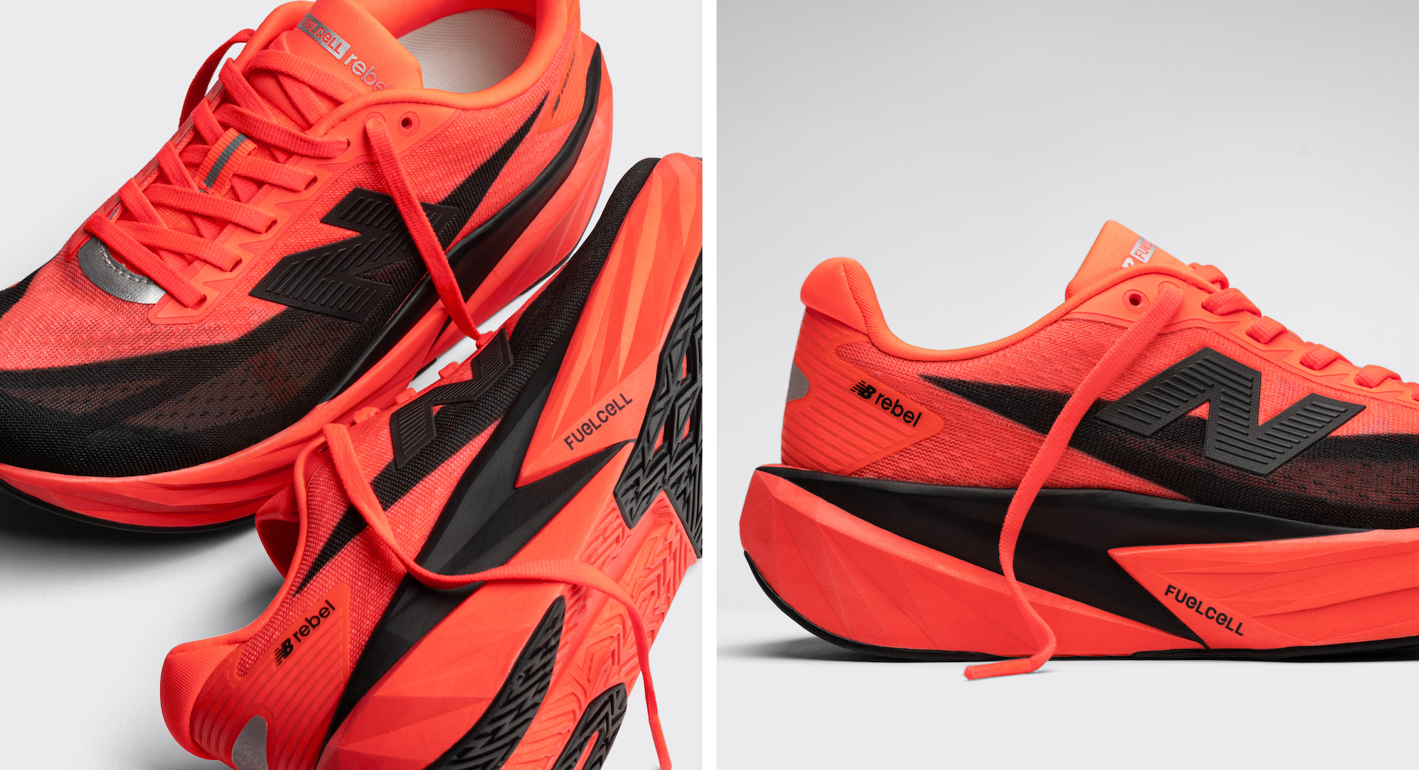 Illustrative example of red new balance shoes