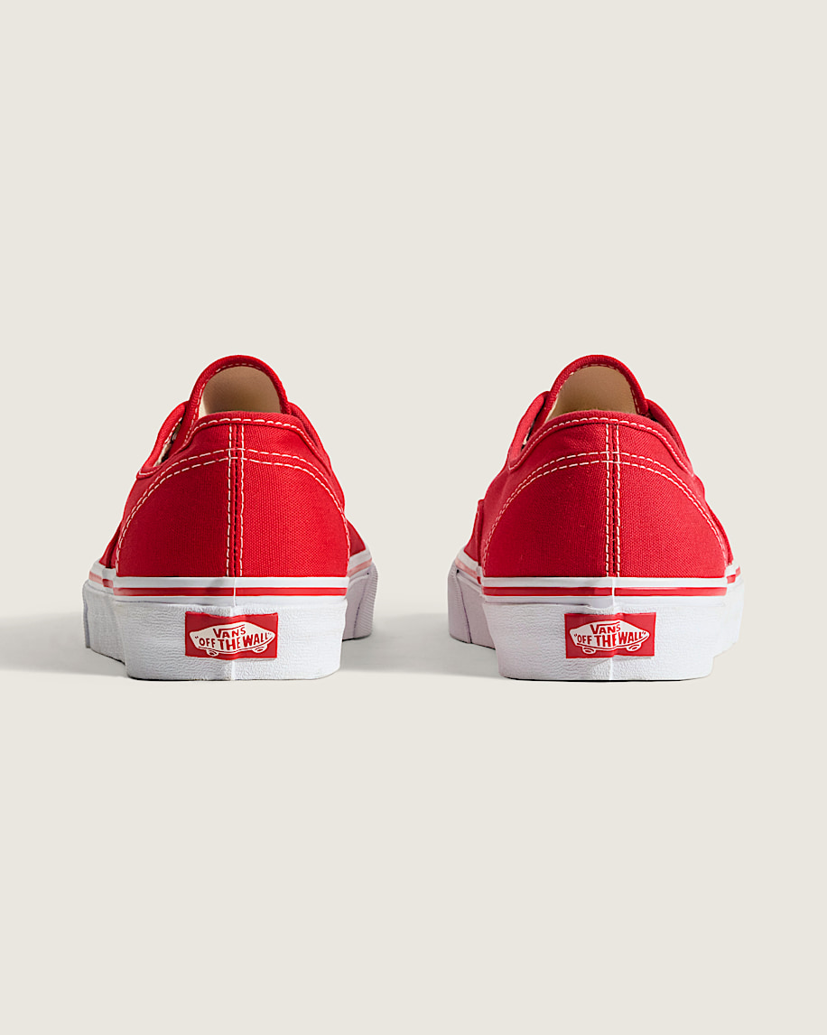 Illustrative example of red vans shoes