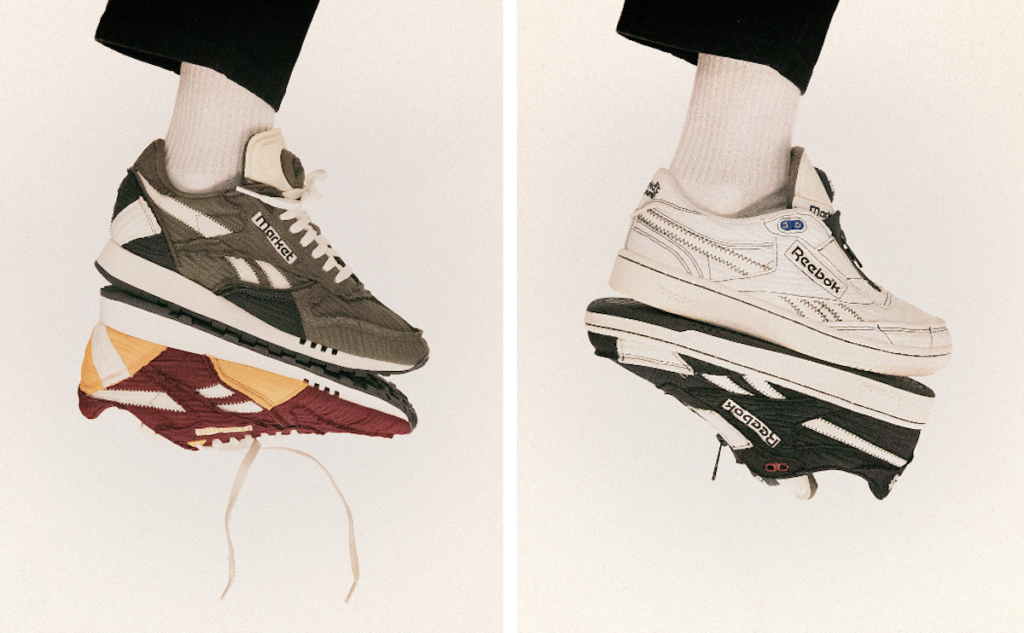 Illustrative example of reebok classic leather shoes