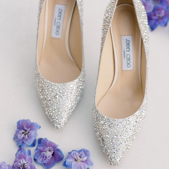Illustrative example of rhinestone shoes