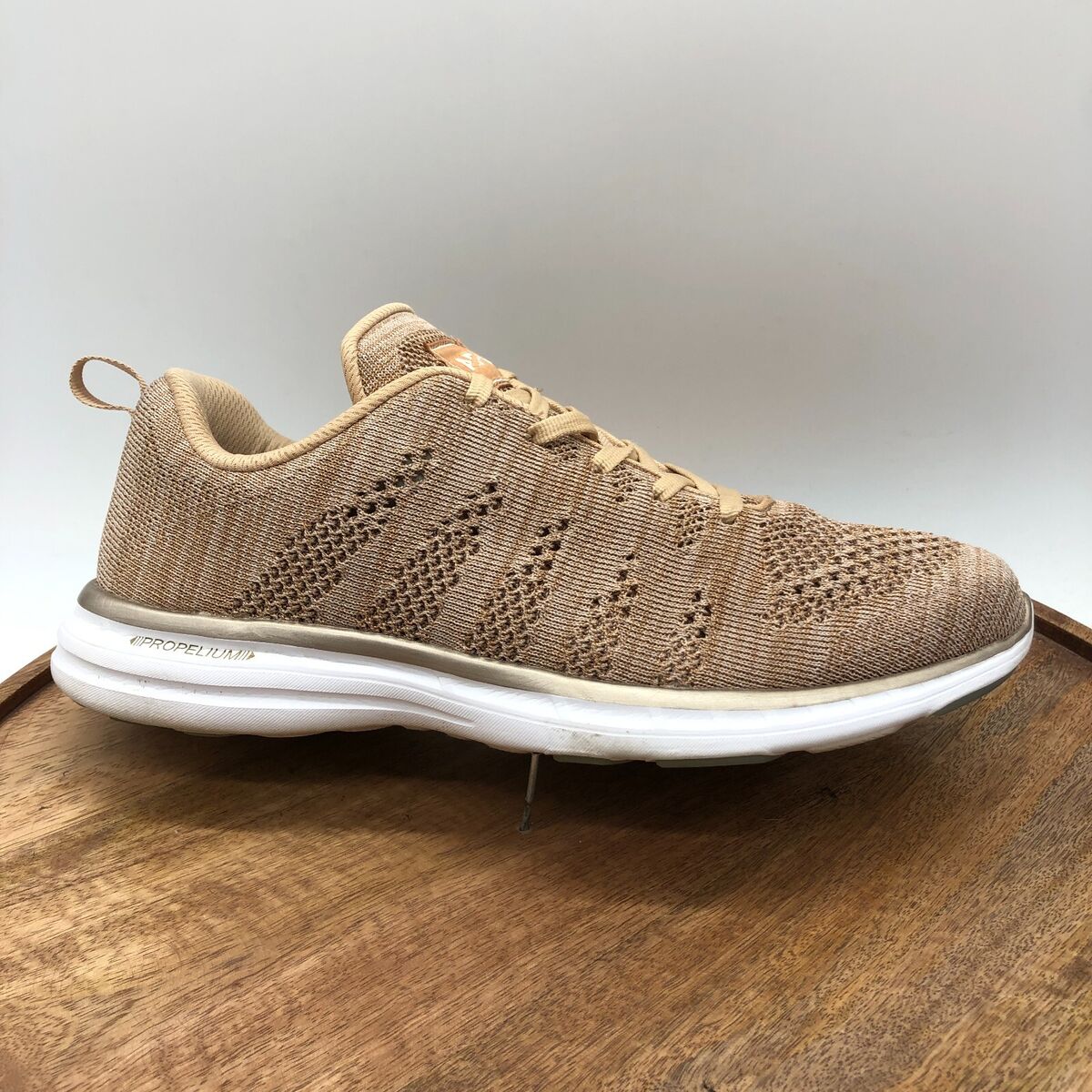Illustrative example of rose gold shoes