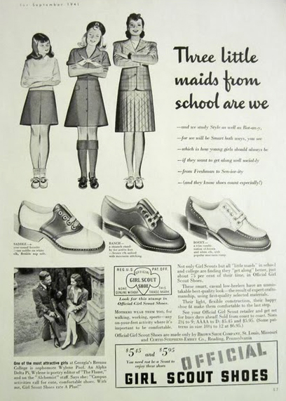 Illustrative example of saddle shoes