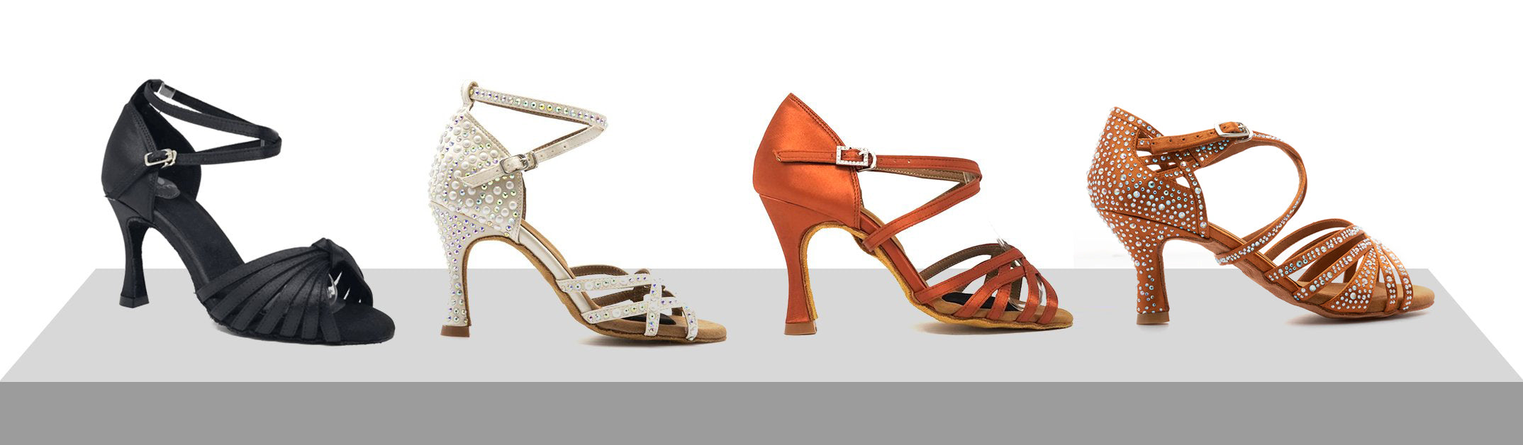 Illustrative example of salsa dance shoes